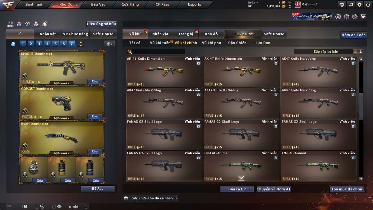 shop acc cf uy tin gia re